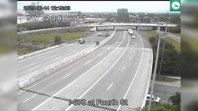 Italian Village Traffic: I-670 and Fourth St