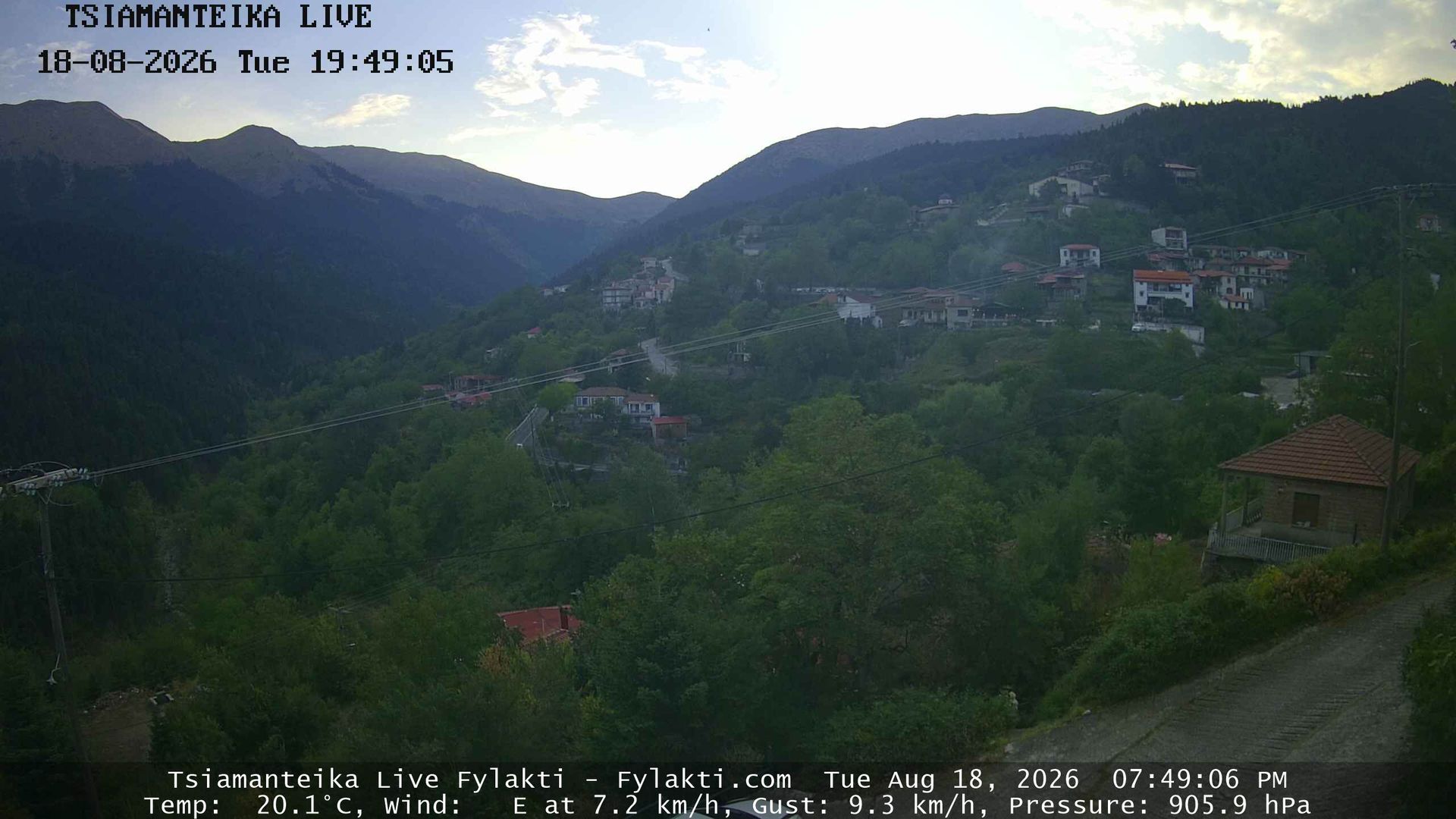 Traffic Cam Mouzaki: Filakti - Lake Plastiras - Karditsa - Trikala