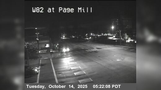 Traffic Cam Palo Alto › West: T029W -- SR-82 : Page Mill Road - Oregon Expressway