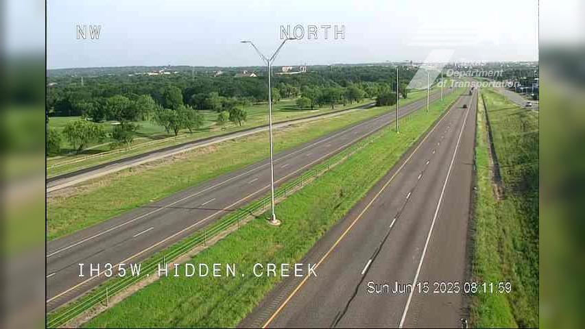 Traffic Cam Burleson › North: IH35W @ Hidden Creek