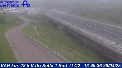 Preview delle webcam di Setta di Sopra: VAR km. 18,5 V.tto Setta 1 Sud TLC2