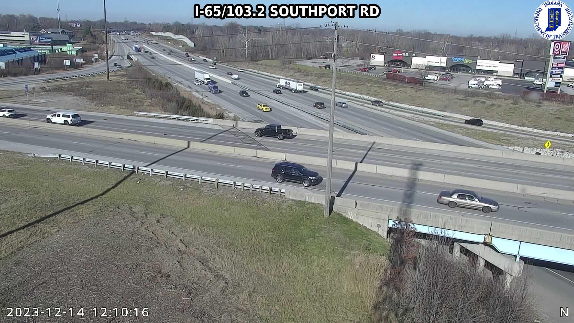 Traffic Cam Indianapolis: I-65: I-65/103.2 SOUTHPORT RD