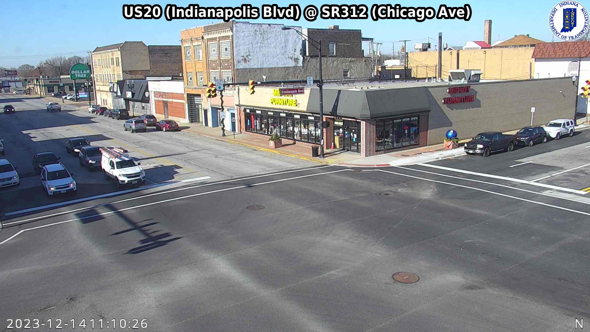 Traffic Cam Southside: SIGNAL: US20 (Indianapolis Blvd) @ SR312 (Chicago Ave