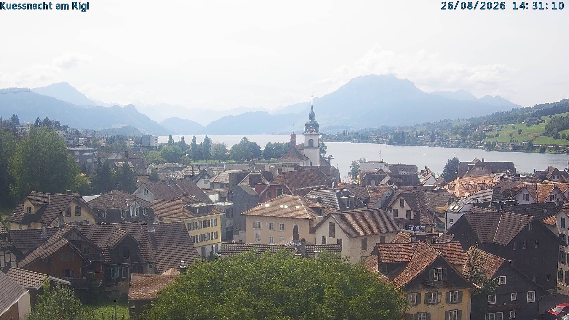 Traffic Cam Kussnacht › South-East: Küssnacht am Rigi - Lake of Lucerne