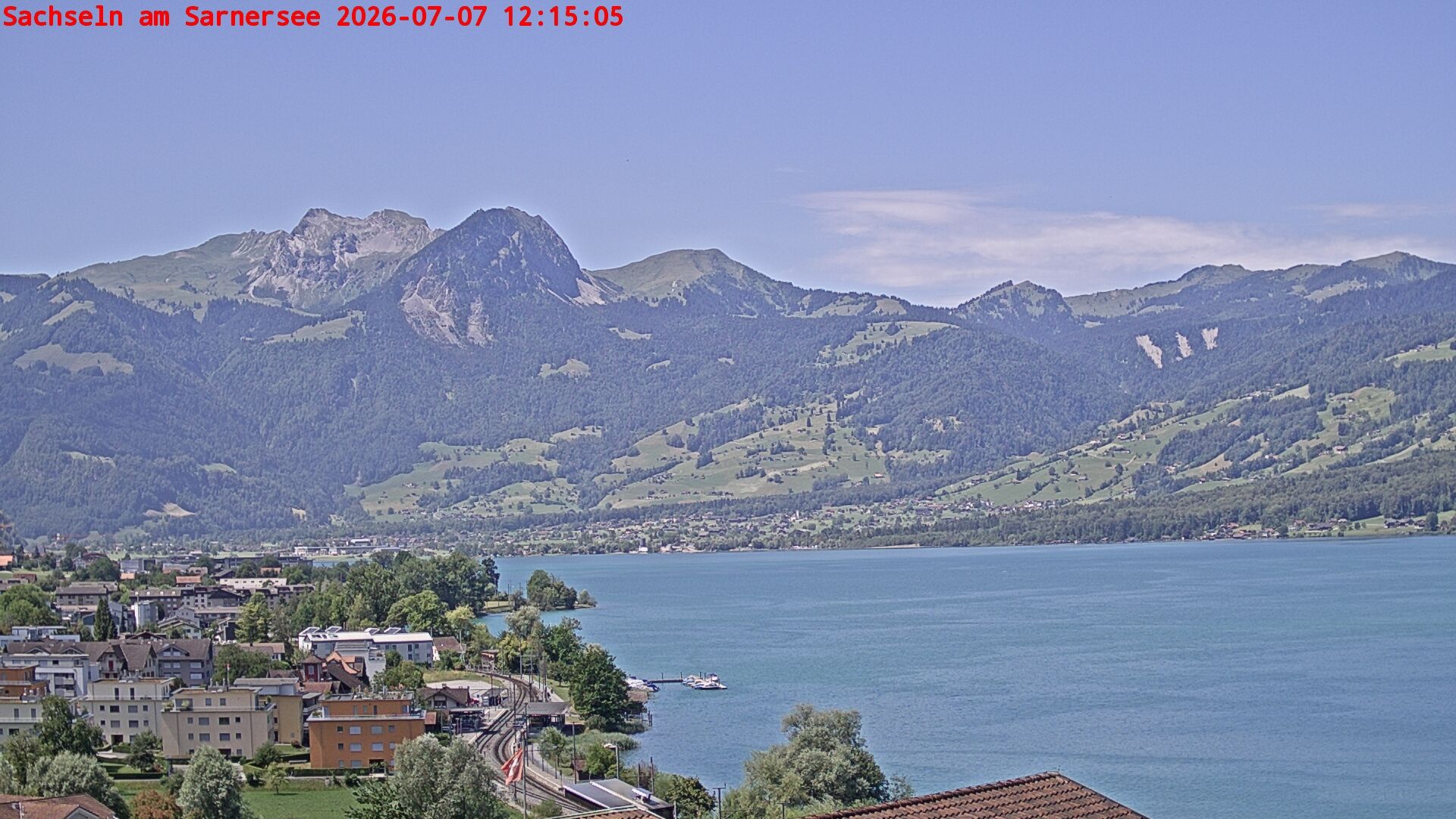 Sachseln › Südwesten: Banc au bord du Lac de Sarnen - Höch Gumme