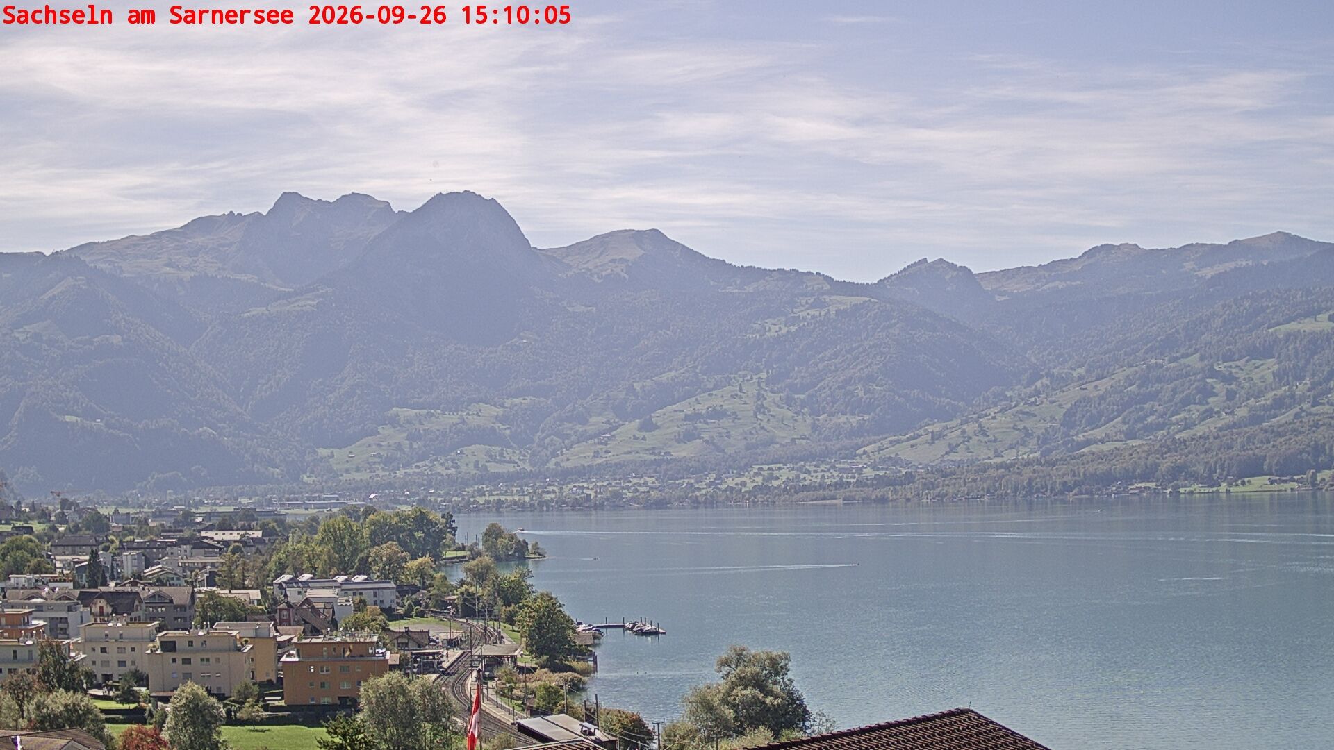 Sachseln › Südwesten: Banc au bord du Lac de Sarnen - Höch Gumme