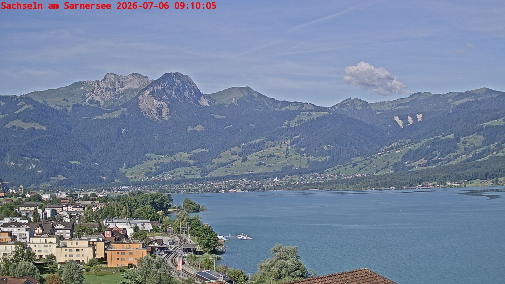 Sachseln › Südwesten: Banc au bord du Lac de Sarnen - Höch Gumme