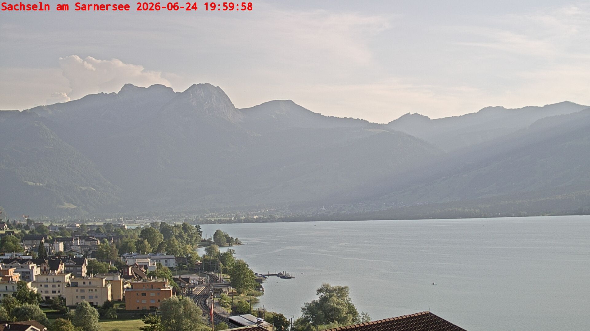 Sachseln › Südwesten: Banc au bord du Lac de Sarnen - Höch Gumme