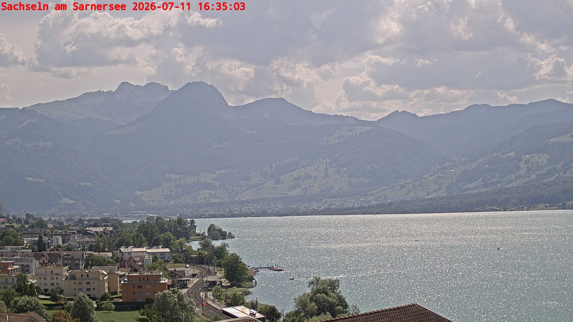Sachseln › Südwesten: Banc au bord du Lac de Sarnen - Höch Gumme