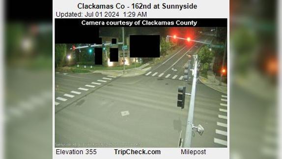 Traffic Cam Sunnyside: Clackamas Co - 162nd at