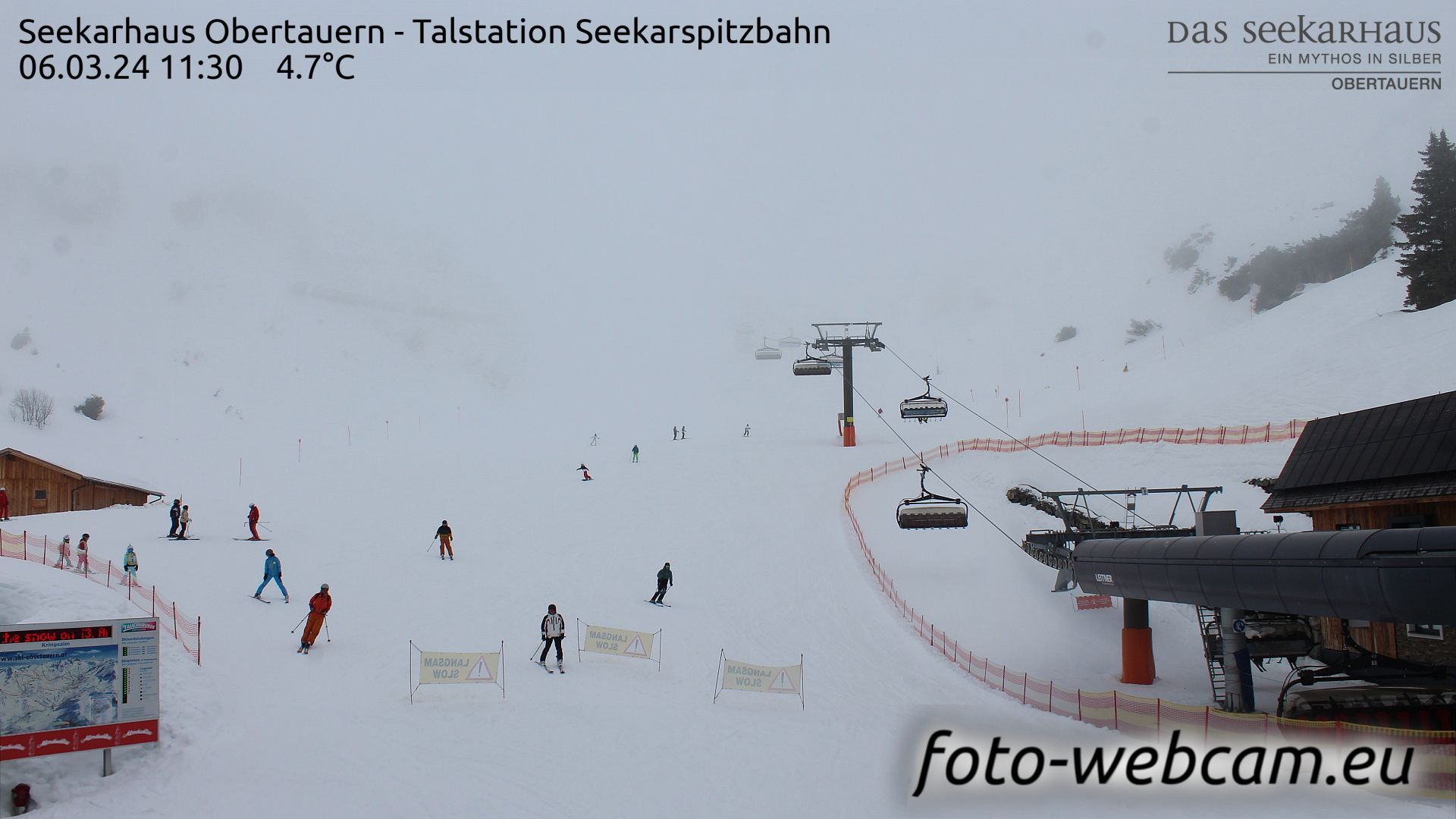 Traffic Cam Obertauern: Seekarhaus - Talstation Seekarspitzbahn