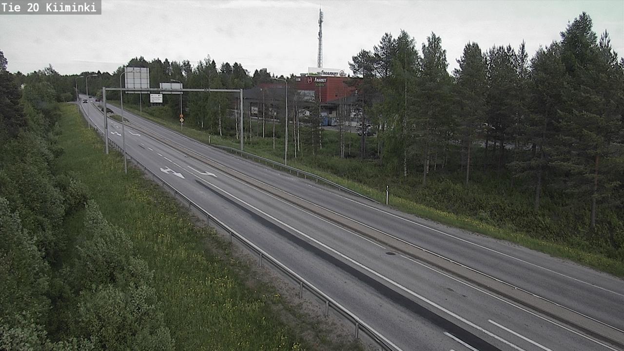 Oulu: Tie 20 Kiiminki - Kuusamoon Webcam