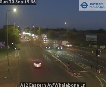 Traffic Cam Heathfield and Waldron: A12 Eastern Av/Whalebone Ln