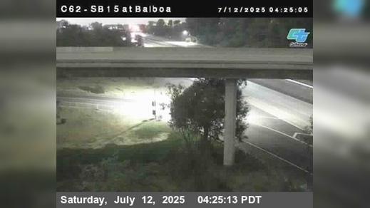Traffic Cam Tierrasanta › South: C062) I-15 : Balboa Avenue