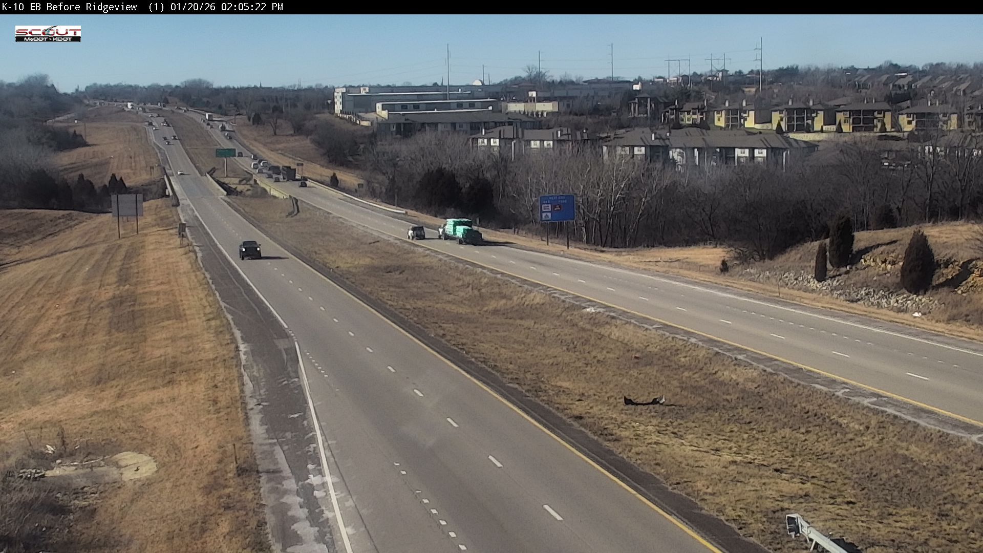 Traffic Cam Olathe: K- E @ W of RIDGEVIEW