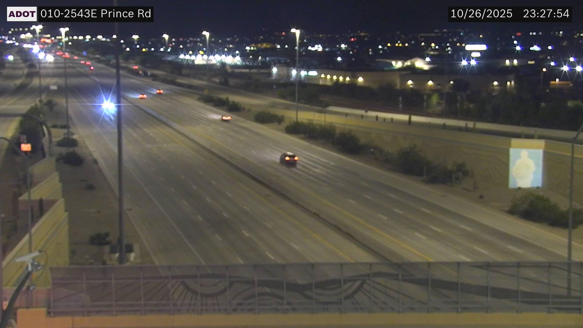 Traffic Cam Flowing Wells › East: I-10 EB 254.30 @Prince Rd