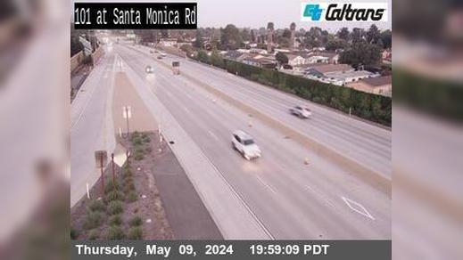 Traffic Cam Carpinteria › North: US-101 : Santa Monica Road