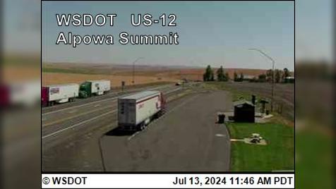 Traffic Cam Clarkston › West: US 12 at MP 413.3: Alpowa Summit