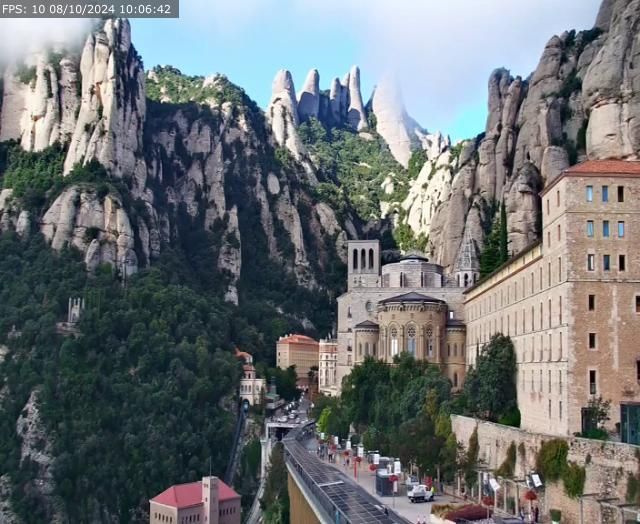 Traffic Cam Monistrol de Montserrat: Monestir de Montserrat