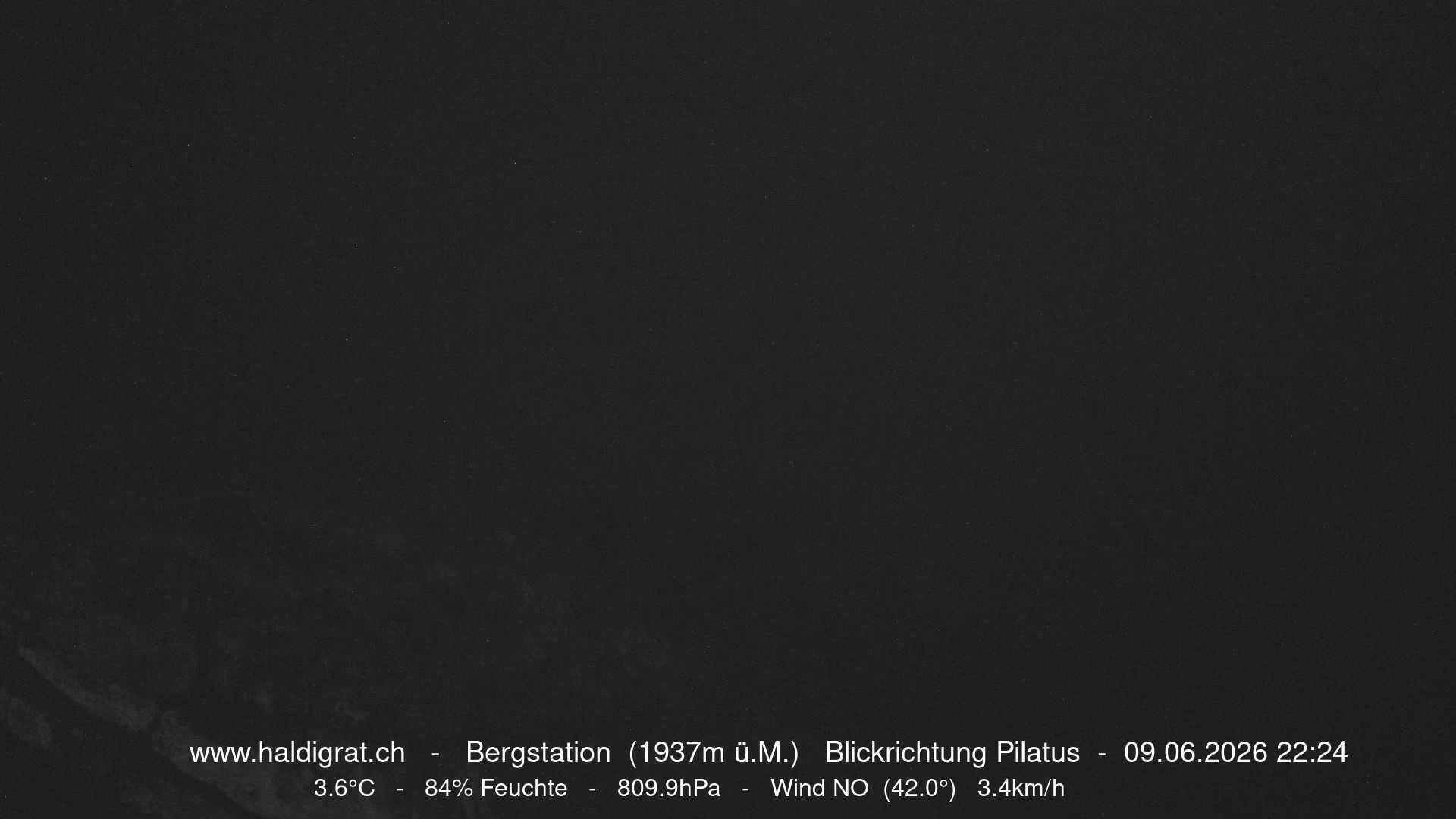 Wolfenschiessen: Bergstation Haldigrat (1937m) Blickrichtung West - Pilatus