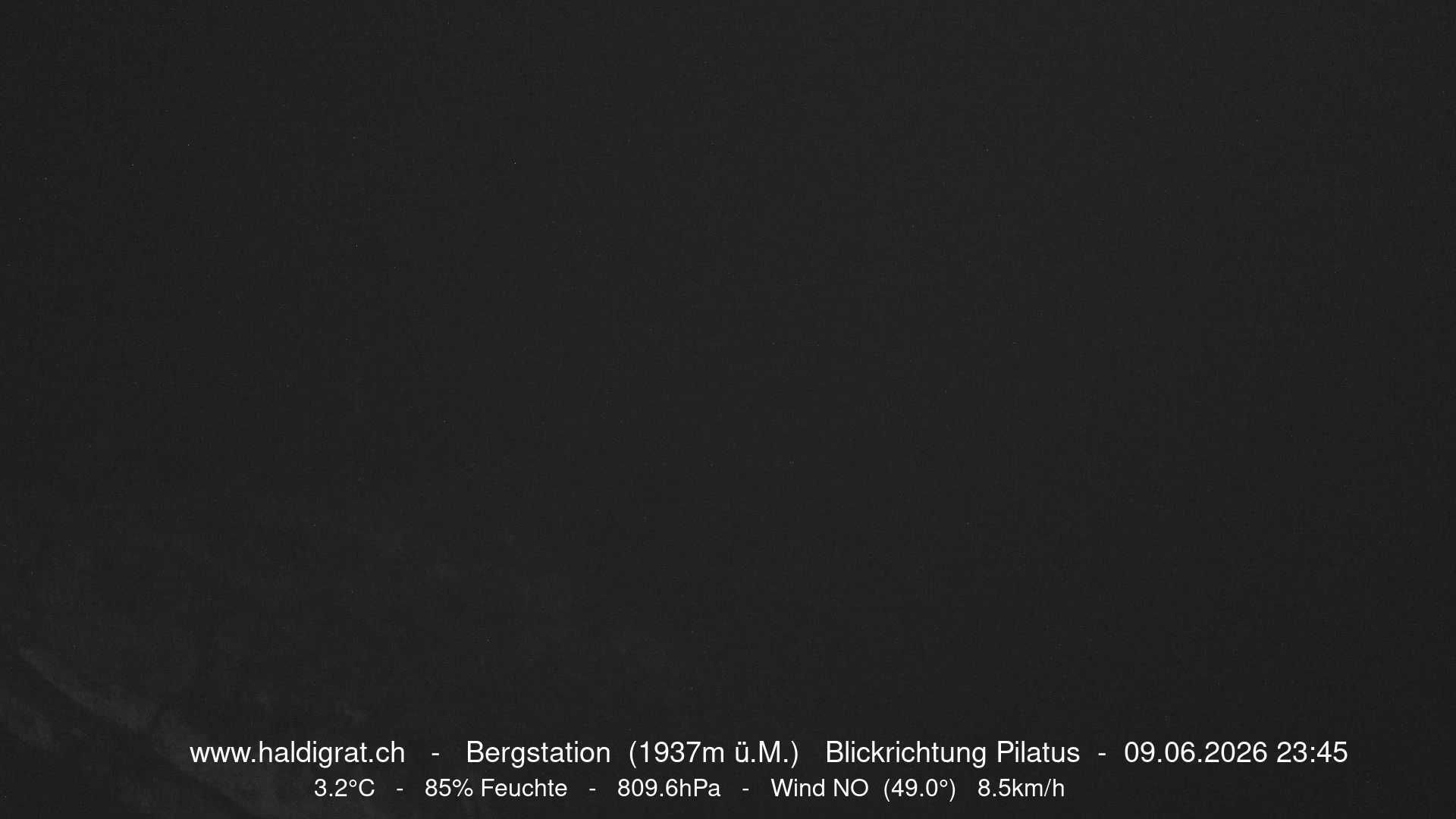 Wolfenschiessen: Bergstation Haldigrat (1937m) Blickrichtung West - Pilatus