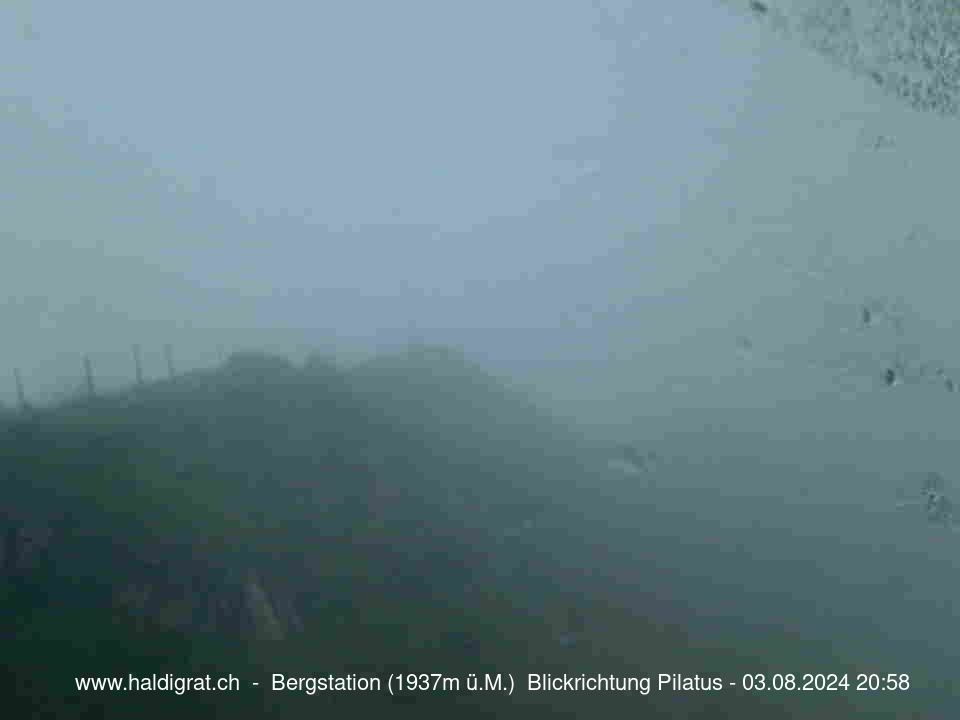 Wolfenschiessen: Bergstation Haldigrat (1937m) Blickrichtung West - Pilatus