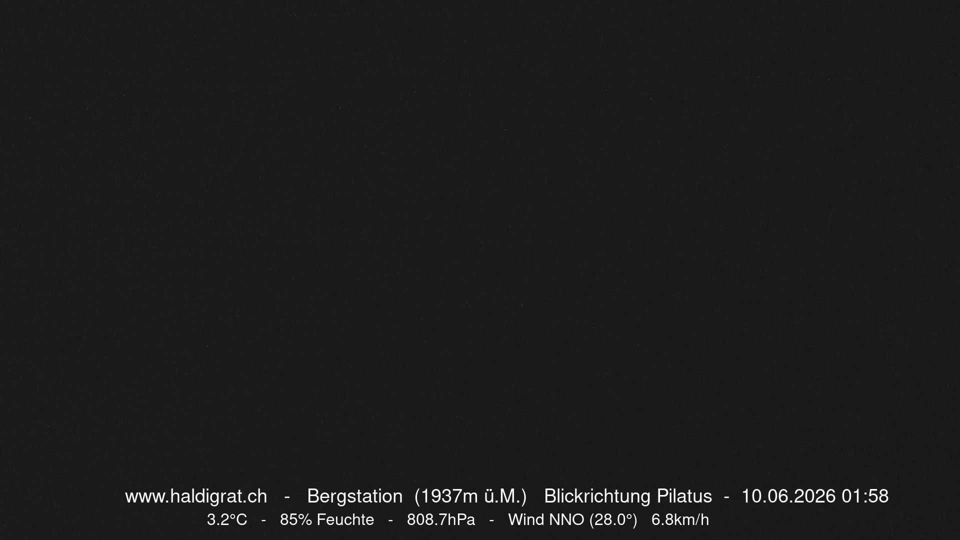 Wolfenschiessen: Bergstation Haldigrat (1937m) Blickrichtung West - Pilatus
