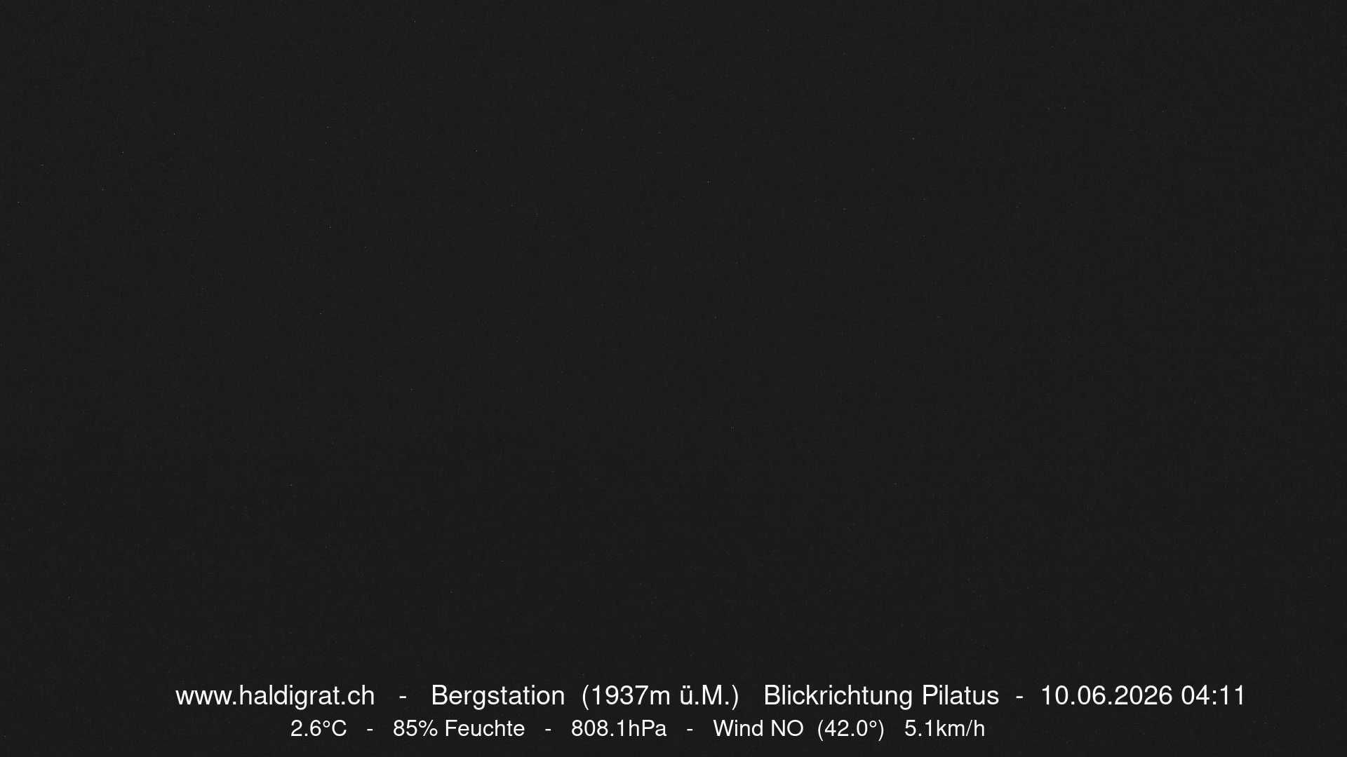 Wolfenschiessen: Bergstation Haldigrat (1937m) Blickrichtung West - Pilatus