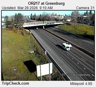 Traffic Cam Beaverton: ORE217 at Greenburg