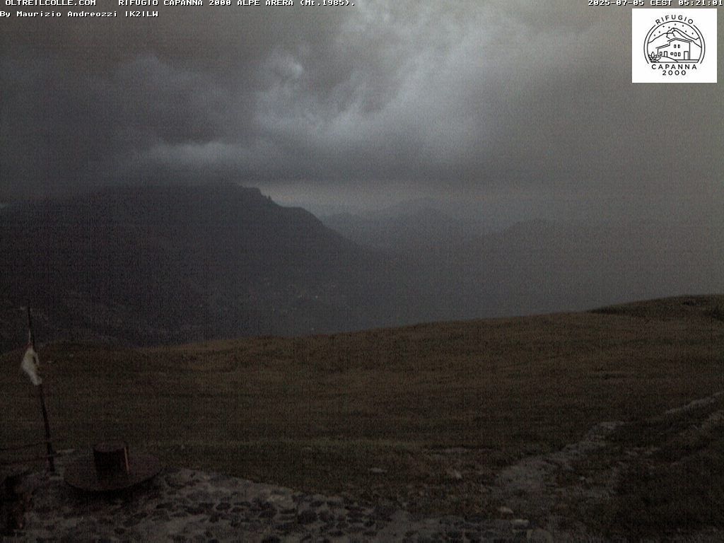 Traffic Cam Oltre il Colle: Alpe Arera Capanna 2000