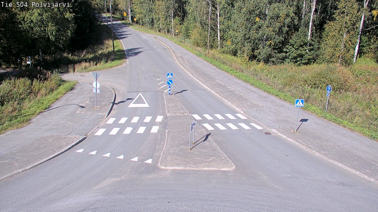 Traffic Cam Polvijarvi: Tie 504 - Kaavi