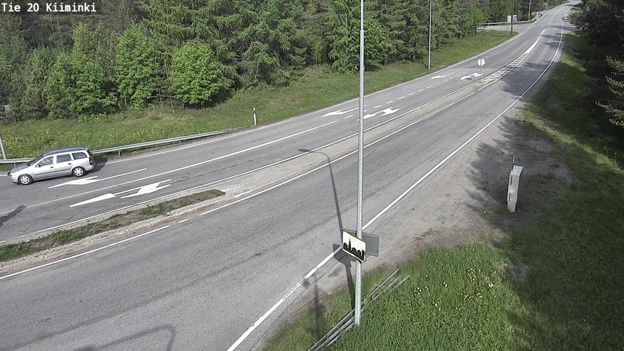 Oulu: Tie 20 Kiiminki - Ouluun Webcam