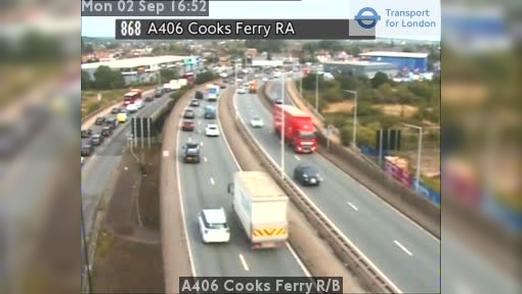 Traffic Cam London Borough of Haringey: A406 Cooks Ferry R/B