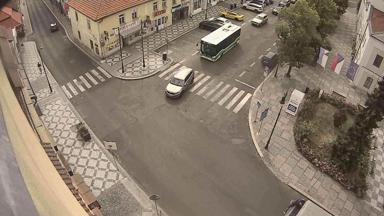 Traffic Cam Ricany › West: Masarykovo náměstí