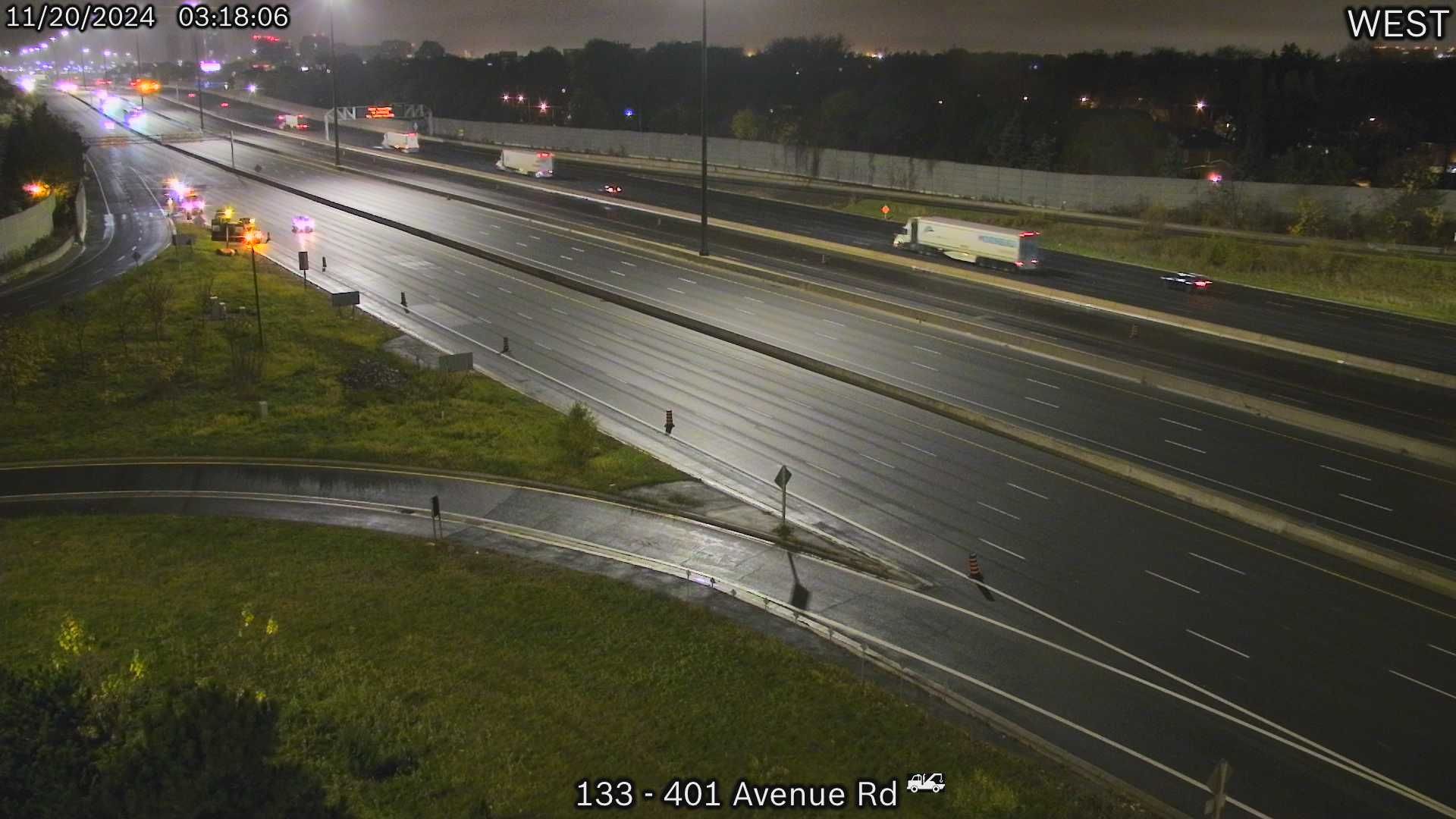 Traffic Cam North York: Highway 401 near Avenue Road