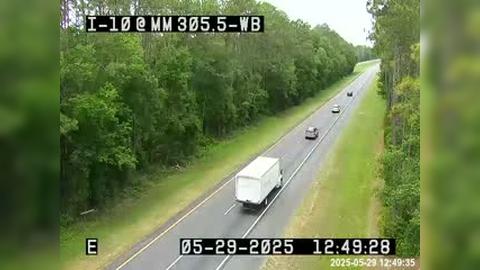 Traffic Cam Lake CIty: I-10 @ MM 305.5 WB