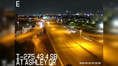 Traffic Cam Tampa Heights: I-275 at Ashley Dr