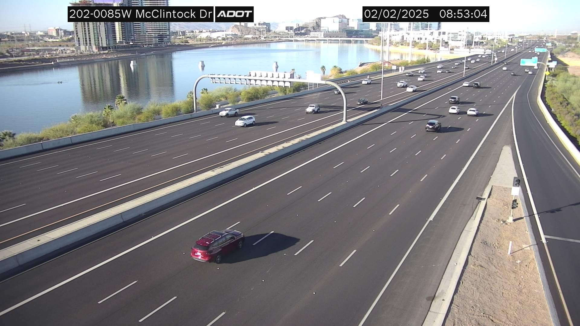 Traffic Cam Tempe › West: L-202 WB 8.54 @McClintock