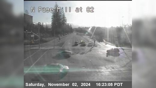 Traffic Cam Palo Alto › North: T029N -- SR-82 : Page Mill Road - Oregon Expressway