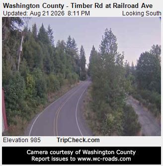 Traffic Cam Timber: Washington County - Rd at Railroad Ave