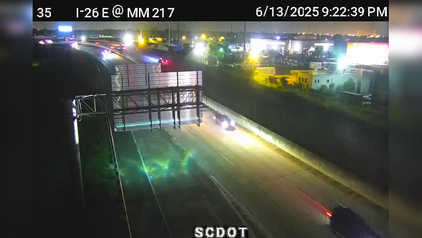 Traffic Cam North Charleston: I-26 E @ MM 217 (Meeting Street)