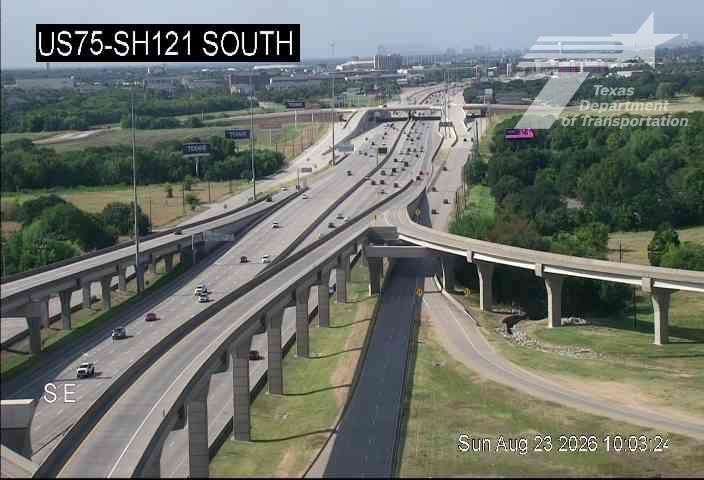 Traffic Cam Allen › North: US 75 @ SH 121 South