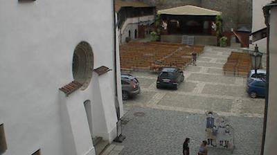 Daylight webcam view from Strakonice: hrad