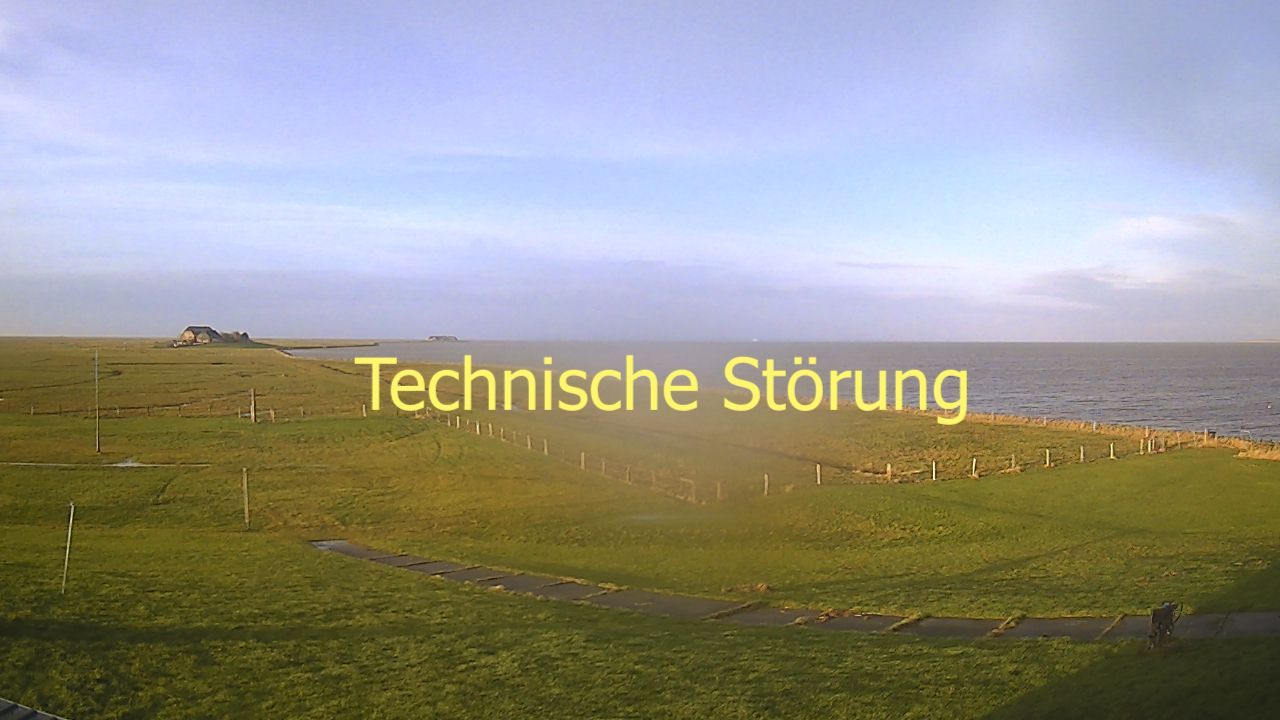 Traffic Cam Langeness: Hallig Langeneß, Warf Norderhörn