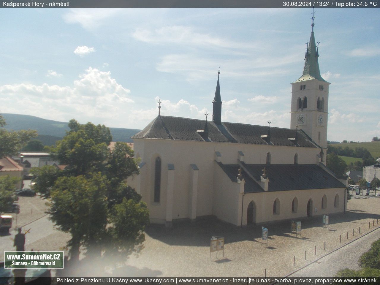 Traffic Cam Kasperske Hory › South-West: Plzeňský kraj, Česko: Náměstí