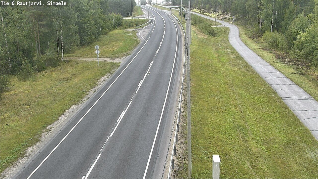 Traffic Cam Rautjarvi: Tie - Simpele - Imatralle