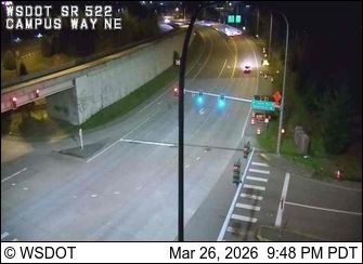 Traffic Cam Bothell: SR 522 at MP 10.5: S Campus Way