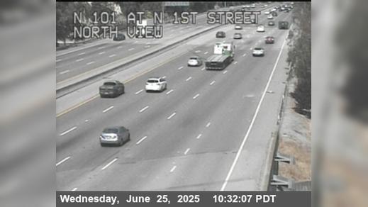 Traffic Cam Downtown Historic District › South: TVC74 -- US-101 : North 1st Street Loop Onramp