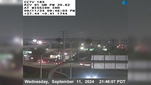 Traffic Cam Riverside › South: SR-91 : (183) Mission Avenue