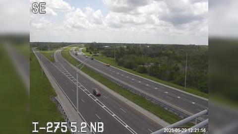 Traffic Cam Terra Ceia: I-275 N at US 19 to I-275 on-ramp
